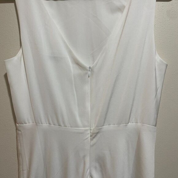 Baltic Born Sz L Molly Mod White Maxi Dress Elegant Timeless Classic Formal - Picture 10 of 11